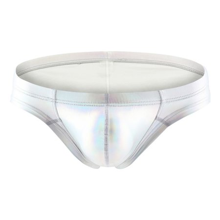 

Men s Fashion Patent Leather Wrinkled Small Boxer Briefs With Bronzing
