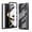 Black, variant on MonsDirect for 7.6 inch Samsung Galaxy Z Fold 2 5G 2020 Case, Clear Plating Frame Hard PC Back Shell With Screen Protector, Slim Anti-Drop Free Folding Hinge Protection for Galaxy Z Fold 2, Gold