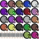thumbnail image 1 of Fiudx Polvo de Uñas Efecto Espejo, 22 Colores Vibrantes, Barra de Sombra de Ojos de Fácil Aplicación, Larga Duración, Uñas Naturales de Gel Acrílico, Kit Completo para Amantes Del Arte de Uñas., 1 of 6