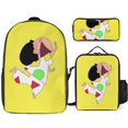 thumbnail image 1 of Creyon Shin-chan Backpack 17 Inch Large Capacity Daypack Plus Snack Bag and Multi Pocket Pencil Case, 1 of 5