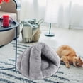 thumbnail image 1 of Cama para Perros con Forma de Zapatilla, Caseta para Cachorros Y Gatos, Lavable, Suave, Transpirable, Cojín Cálido, Casa Cálida para Gatos de Interior Gris claro 50cmx40cm, 1 of 10