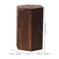 LITINKIMI 6Pcs Natural Coffee Wood Hexagon Display Stand for Desk ...