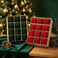thumbnail image 5 of Dmlowu 12Pcs Velvet Flocked Christmas Ornaments, Plush Matte Shatterproof Christmas Ball Ornaments, Red Christmas Decorations for Xmas Tree Holiday Party, 5 of 7
