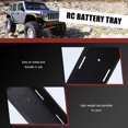 thumbnail image 2 of Soporte de Caja de BateríA Caja de BateríA RC para Axial SCX10 Traxxas TRX4 RC4WD D90 1/8 1/10 Piezas de Repuesto de Coche RC, Negro, 2 of 10