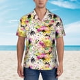 thumbnail image 2 of Balery Retro Musical Camisas hawaianas de manga corta para hombre, camisas playeras de corte holgado, camisas de vacaciones con botones,X-Large, 2 of 7