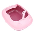 thumbnail image 1 of Caja de arena semicerrada antisalpicaduras, caja de arena para gatos fácil de limpiar, para gatos, perros, mascotas pequeñas, 1 of 8