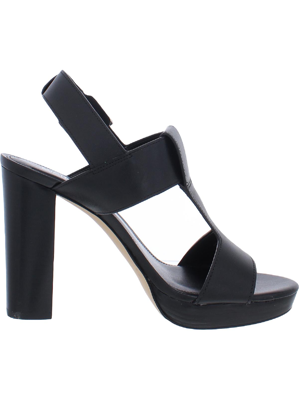 MICHAEL Michael Kors Becker Women's Leather T-Strap Slingback Sandals -  Walmart.com