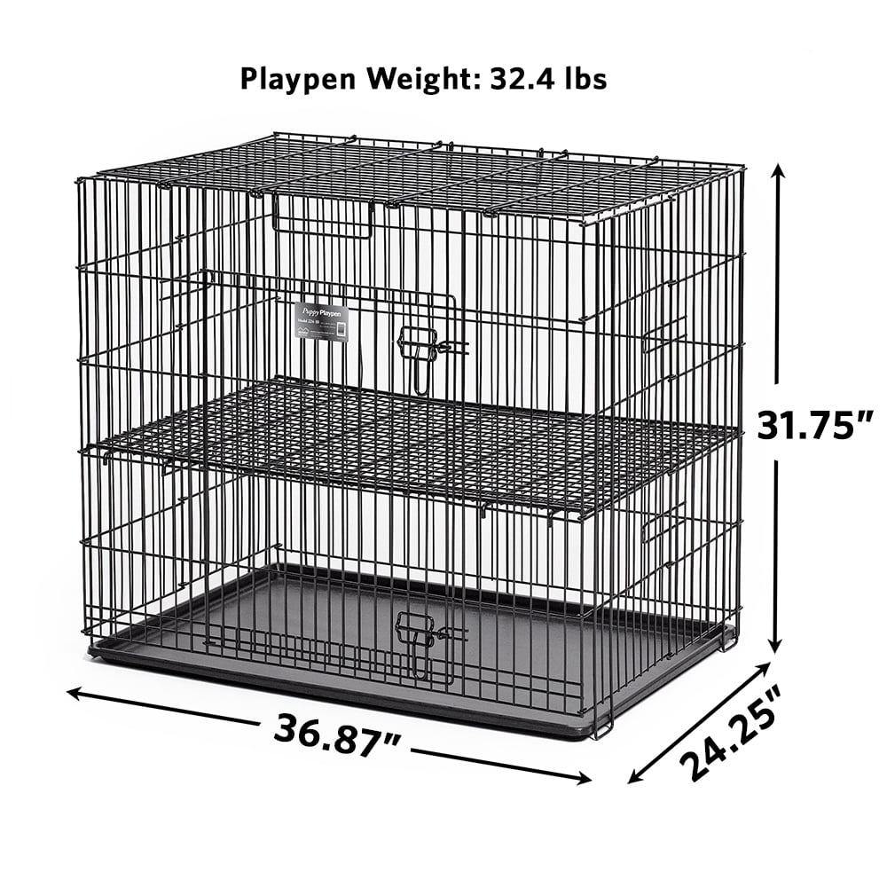 dog playpen with floor