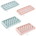 thumbnail image 4 of Kearding 18/33 agujeros de silicona de grado alimenticio respetuoso con el medio ambiente útil bandeja de cubitos de hielo molde para hacer Cocina y Comedor rosado Escribe un Kearding HA004974-02, 4 of 6