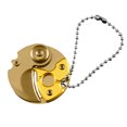 thumbnail image 3 of Mini cuchillo plegable portátil para monedas, abridor de cajas de paquetes, cuchillos de llavero (oro) Likrtyny Para estrenar, 3 of 8