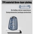thumbnail image 6 of Key Fob Cover Compatible with Cadillac Escalade CTS ATS STS Keychain Case Holder Protector,A Black, 6 of 8