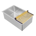 thumbnail image 2 of Whitehaus Collection WHNPLRM-B Noah Plus Stainless Steel Removable Roll Mat - Brass, 2 of 3