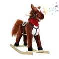 thumbnail image 3 of Interactive Rocking Horse with Sound & Moving Parts, Plush Riding Toy for Kids 1-6 Years, 110lbs Capacity, Eye-Catching Nursery Decor, 3 of 8