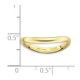 thumbnail image 2 of 2.25mm Sterling Silver Stackable Polished Gold-FlashedWave Ring - 2.5 Grams - Size 6, 2 of 2