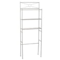 thumbnail image 1 of Hometrends Cross Style Metal Spacesaver, 3 Shelf, Satin Nickel, 1 of 2