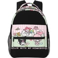 thumbnail image 2 of My Kawaii Melody Backpack Laptop Bags Business Backpack for Men Women Weekend Book Bag Travel Hiking Camping Work, 2 of 7
