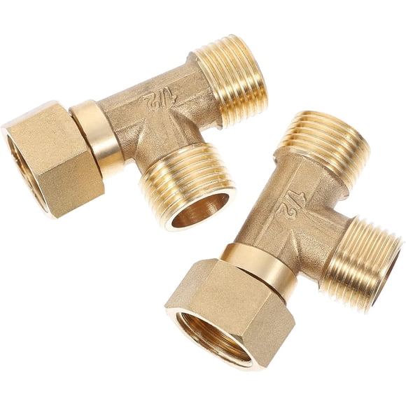 Yazoeia 2pcs 90 Plumbing Accessories Copper Pipe Fitting Brass Connector Tube Connector Pipe Parts 90 Degree Joint Brass Pipe Fitting Inner Thread Pipe Connector Elbow Pipe Fitting CJC912-155997