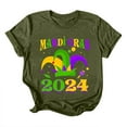 thumbnail image 5 of PMUYBHF Mode Décontractée pour Femmes Chemises Imprimées Mardi Col Rond Manches Courtes Tee Tops Tunique Blouse 3979 TG, 5 of 5