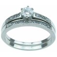 thumbnail image 1 of 4.5 mm Stainless Steel Wedding Ring Set - Size 5, 1 of 1