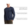 thumbnail image 4 of Remera CRZ YOGA de Manga Larga, Tecnología Antitranspirante, Azul Marino XL, 4 of 5