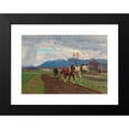 thumbnail image 2 of Otto Strützel 14x11 Black Modern Framed Museum Art Print Titled - Plowing Farmer (1916), 2 of 5