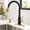 Black and Gold, variant on Matte Black Touchless Kitchen Faucet with Sensor and Soap Dispenser