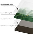 thumbnail image 5 of Green Kitchen Mat Set of 2 Marble Thick Kitchen Rugs Anti Fatigue Mats Standing Cushioned For Floor Waterproof Leather Padded Non Slip Runner Decor for Sink ,17.3" x28" + 17.3" x 47",Green Gold, 5 of 6