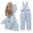 Jgppe Baby Boys Girls Snowsuit Set 2 Piece Winter Fall Warm Glossy