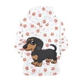 thumbnail image 2 of chaqlin Dachshund Hoodies for Girls 11-13 Trendy Zip up Hooded Paw Print Long Sleeve Sweatshirt Jacket Kids Hoodie Coat Soft Drop Shoulder Cardigan with Pockets, 2 of 7