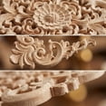 thumbnail image 4 of 5Pcs Boho Chic Wooden Carved Appliques, Wood Trim for Furniture Decor, Unfinished Log Wood Decor, Wood Moldings & Trims for Doors, Walls, Cabinets, Wardrobes DIY, Vintage Furniture Embellishments, 4 of 13