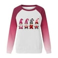 thumbnail image 5 of Kilaqueen Valentines Day Oversized Sweatshirt for Women Fashion Gradient Printed Long Sleeve Shirts Y2k Loose Fitness Raglan Shirt Heart Graphic Holiday Pullover Blouse, 5 of 6