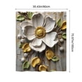 thumbnail image 3 of Tarmeek Floral Print Shower Curtain 90x180cm Polyester Waterproof Quick Dry for Bathroom Bathtub Hotel Spa Style, 3 of 7