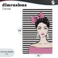 thumbnail image 4 of Stupell Industries Contemporary Girl with Pink Bow & Earrings Canvas Art, 16 x 24, by Martina Pavlova, 4 of 8
