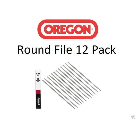 12 Pack Oregon 70511 Double Cut Chainsaw Round Files 11/64" 4.5 mm 8"