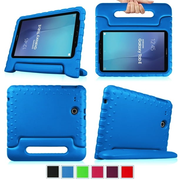 fysiek in beroep gaan ondersteboven For Samsung Galaxy Tab E 9.6 Tablet Kiddie Case - Fintie Lightweight Shock  Proof Convertible Handle Cover, Blue - Walmart.com