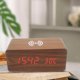 thumbnail image 4 of Reloj despertador digital BLESIY moderno LED marrón, 4 of 7