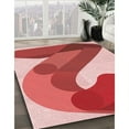 thumbnail image 3 of Ahgly Company Machine Washable Indoor Rectangle Transitional Light Coral Pink Area Rugs, 4' x 6', 3 of 7