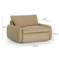 thumbnail image 3 of Rachelle Tan Boucle Lounge Chair, 3 of 8