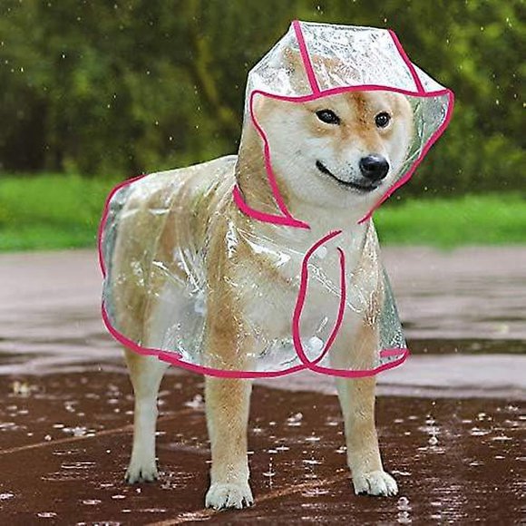 XS Pink Waterproof and Windproof Dog and Puppy Poncho