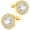 Gold-1, variant on Soleilie Crystal Cufflinks for Men Blue/Green/Pink/Purple/Red/White/Colorful Real Gold Plated Elegant Mens Cuff Links for Wedding Party Unique Gift