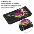 thumbnail image 2 of Dteck for Apple iPhone 13 Case with Card Holder Magnetic 3D Painted Flip Wallet Case Protective Cover with Kickstand Wrist Strap Cover for iPhone 13, 6# Butterfly, 2 of 4