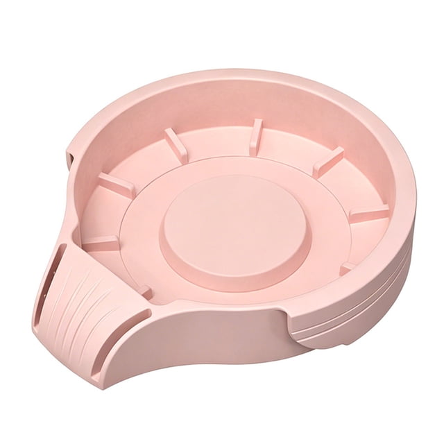 Storage Base for Ninja Creami Cups Silicone Tray Drainage Design Intelligent Drainage Anti-Spill Sloped Organizer to Eliminate Countertop Clutter Kitchen Accessory