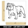 thumbnail image 2 of Gentle English Bulldog Pet Dog Self-Inking Rubber Stamp Ink Stamper - Pink Ink - Small 1 Inch, 2 of 7