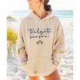 thumbnail image 3 of Tailgate Season Hoodie for Women Cute Football Game Day Pullover, Sand Hoodie, L, 3 of 8