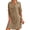 Khaki, variant on Lumento Shift Dress for Women Solid Color V Neck Tunic Shirt Dresses