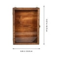 thumbnail image 2 of OUNONA Butterflies Specimen Case Wood Brown 1Set for Collectors Home Decoration, 2 of 6
