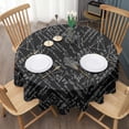 thumbnail image 3 of Math Equations Geometric Shapes Pattern Round Tablecloth 60"x60",Wrinkle Wipeable Table Cloth for Kitchen Dining Room Picnic Patio Party, 3 of 6