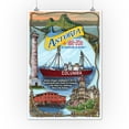 thumbnail image 2 of Astoria, Oregon Montage, Bicentennial (12x18 Wall Art Poster, Room Decor), 2 of 3