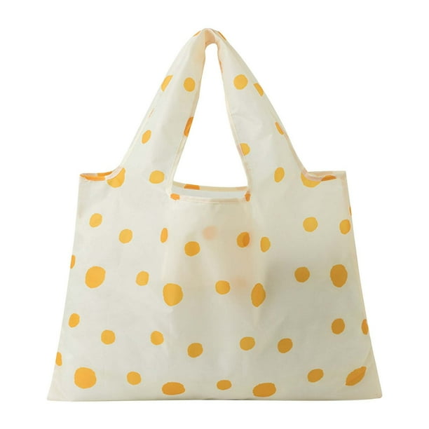 Bolso para Mujeres Ligero, Portátil, Bolso de Compras Plegable, Bolso Impreso de Gran Capacidad, Bolso de Hombro Reutilizable de las Mujeres