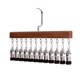 thumbnail image 1 of Organizador de armario con pinzas para pantalones, con 10 o 12 pinzas, ideal para pantalones, bufandas, faldas, cinturones, toallas y ropa interior, con estructura metálica resistente., 1 of 8